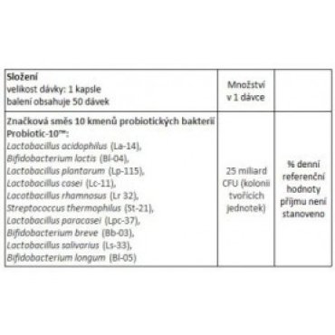 NOW Probiotic-10, probiotika, 25 miliard 50 kapsul Now foods